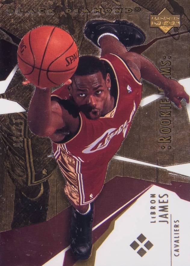2003 Upper Deck Black Diamond LeBron James #184 Basketball Card