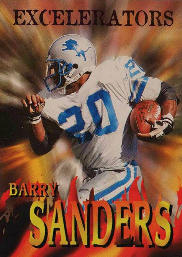 1996 Skybox Impact Excelerators Barry Sanders #9 Football Card