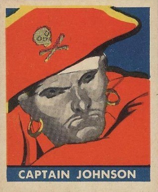1948 Leaf Pirate Cards Capt. Johnson #46 Non-Sports Card