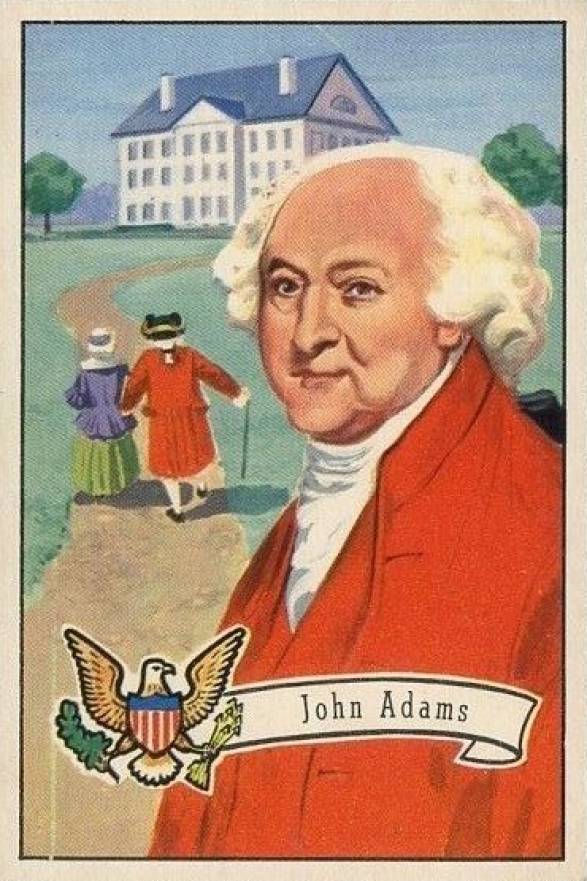 1952 Bowman U.S. Presidents John Adams #4 Non-Sports Card