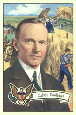 1952 Bowman U.S. Presidents Calvin Coolidge #32 Non-Sports Card