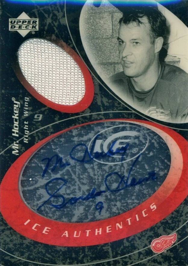 2003 Upper Deck Ice Authentics Gordie Howe #IA-MH Hockey Card