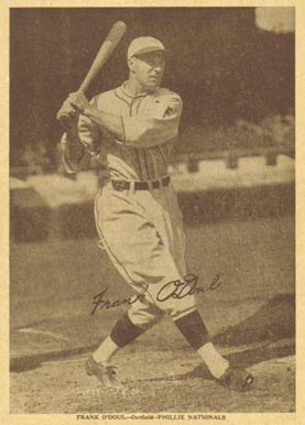1930 Strip Card Frank O'Doul # Baseball Card