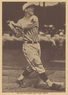 1930 Strip Card Melvin Ott # Baseball Card