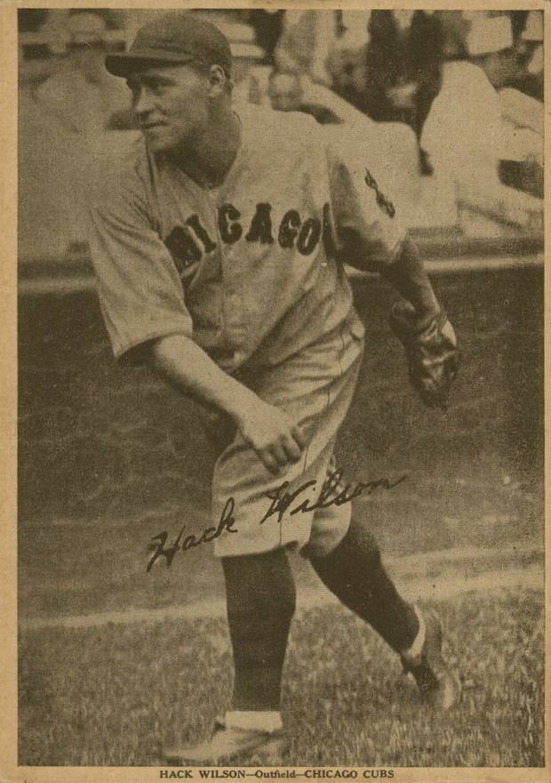 1930 Strip Card Hack Wilson # Baseball Card