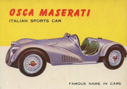 1954 World On Wheels Osca Maserati #15 Non-Sports Card