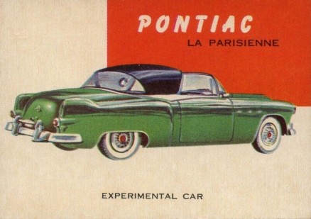 1954 World On Wheels Pontiac #100 Non-Sports Card