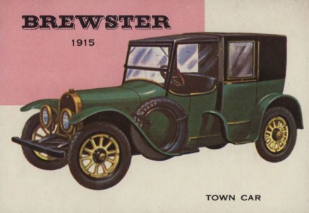 1954 World On Wheels Brewster 1915 Town Car #121 Non-Sports Card