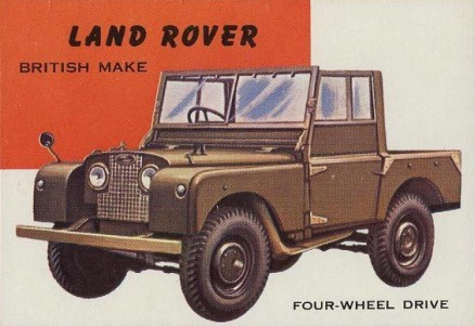 1954 World On Wheels Land Rover #137 Non-Sports Card