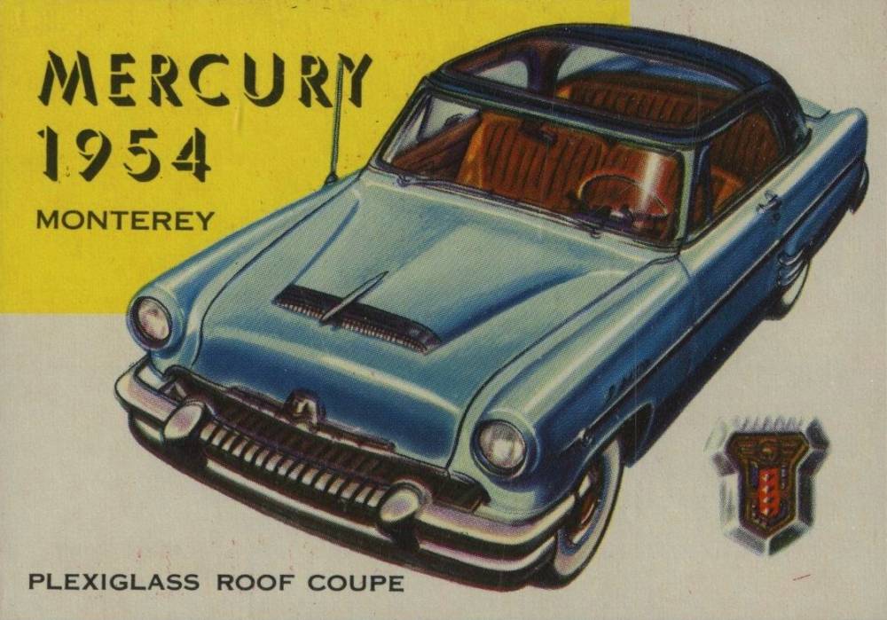 1954 World On Wheels Mercury 1954 Monterey #162 Non-Sports Card