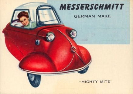 1954 World On Wheels Messerschmitt #174 Non-Sports Card