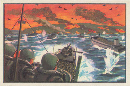 1954 Bowman U.S. Navy Victories Landing At Inchon #9 Non-Sports Card