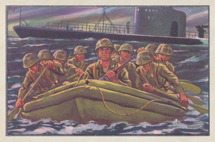 1954 Bowman U.S. Navy Victories Gung Ho #25 Non-Sports Card