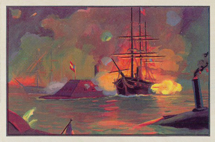 1954 Bowman U.S. Navy Victories Farragut Captures New Orleans #31 Non-Sports Card