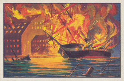 1954 Bowman U.S. Navy Victories Military Stores Blown Up #39 Non-Sports Card