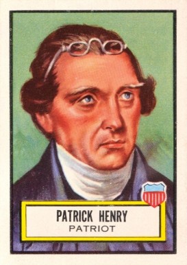 1952 Look 'N See Patrick Henry #17 Non-Sports Card