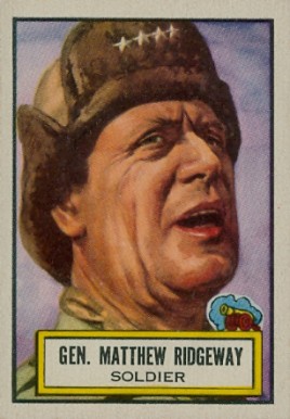 1952 Look 'N See Gen. Matthew Ridgeway #35 Non-Sports Card