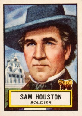 1952 Look 'N See Sam Houston #61 Non-Sports Card