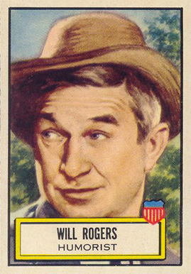 1952 Look 'N See Will Rogers #80 Non-Sports Card