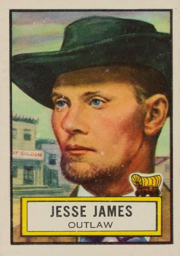 1952 Look 'N See Jesse James #57 Non-Sports Card