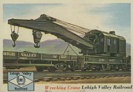 1955 Topps Rails & Sails Wrecking Crane #73 Non-Sports Card