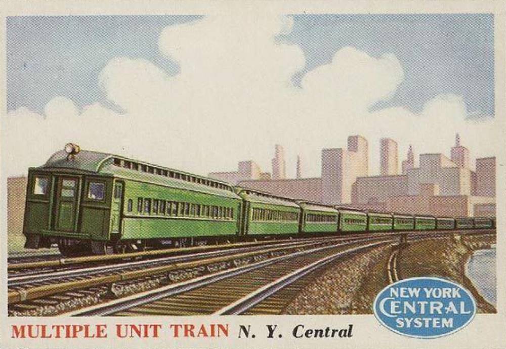 1955 Topps Rails & Sails Multiple Unit Train #116 Non-Sports Card