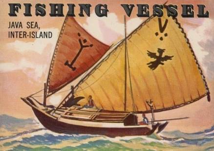 1955 Topps Rails & Sails Fishing Vessel #138 Non-Sports Card
