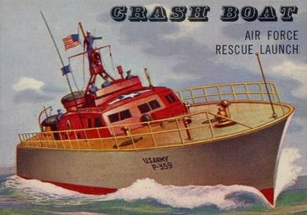 1955 Topps Rails & Sails Crash Boat #179 Non-Sports Card