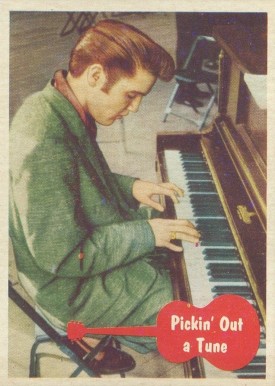 1956 Elvis Presley Pickin' Out a Tune #12 Non-Sports Card