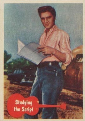 1956 Elvis Presley Studying the Script #17 Non-Sports Card