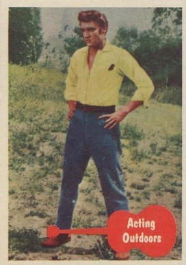 1956 Elvis Presley Acting Outdoors #28 Non-Sports Card
