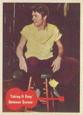 1956 Elvis Presley Taking It Easy Between Scenes #34 Non-Sports Card