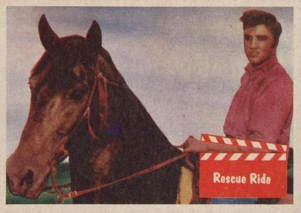 1956 Elvis Presley Rescue Ride #58 Non-Sports Card