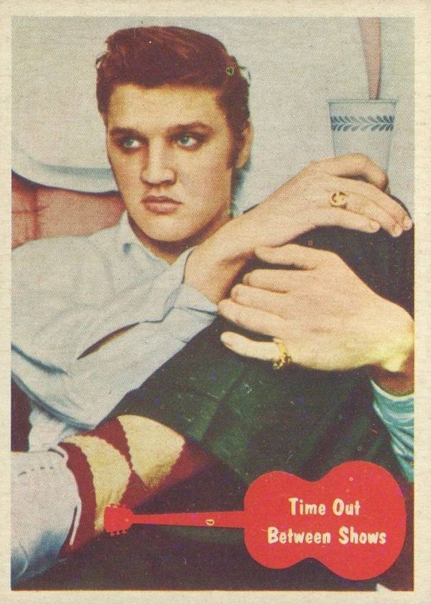 1956 Elvis Presley Time Out Between Shows #9 Non-Sports Card