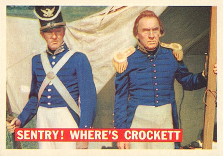1956 Davy Crockett Orange Sentry! Where's Crockett #4 Non-Sports Card