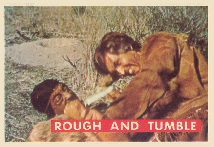 1956 Davy Crockett Green Back Rough And Tumble #47A Non-Sports Card