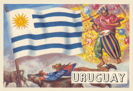 1956 Flags of World Uruguay #60 Non-Sports Card