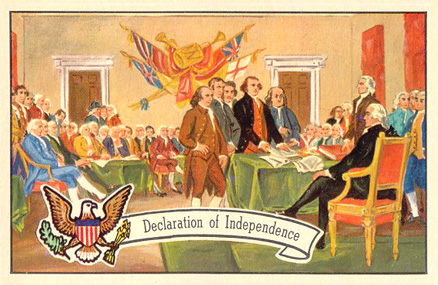 1956 Topps U.S. Presidents Declaration Of Independence #2 Non-Sports Card