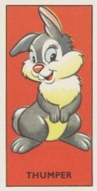 1957 Barratt-Walt Disney Characters 2nd Series Thumper #11 Non-Sports Card