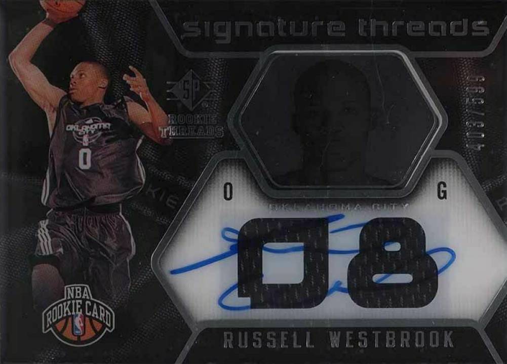 2008 SP Rookie Threads Russell Westbrook #67 Basketball Card
