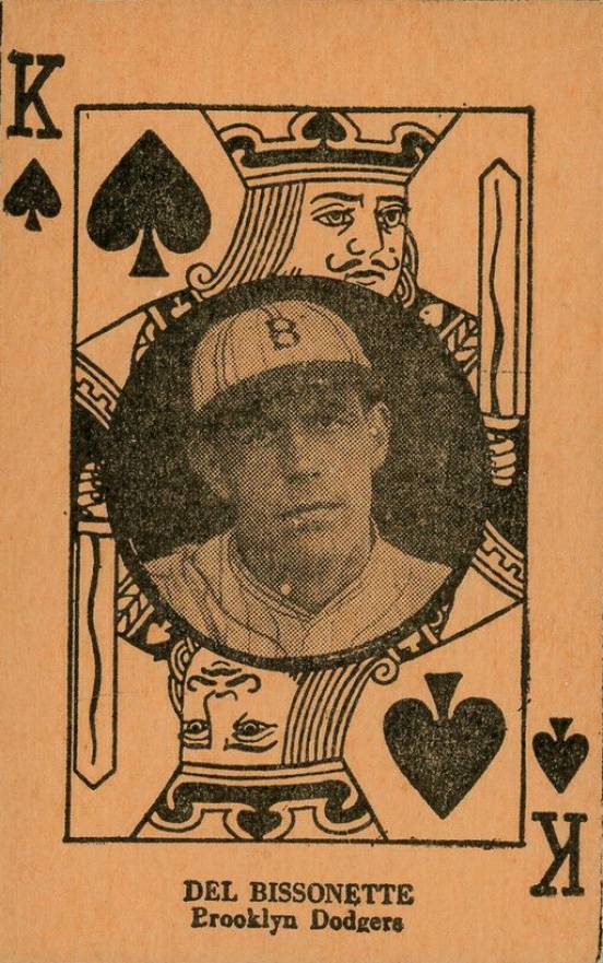 1927 Strip Card Del Bissonette # Baseball Card