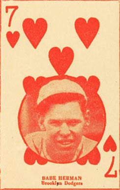 1927 Strip Card Babe Herman # Baseball Card