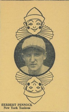 1927 Strip Card Herb Pennock # Baseball Card