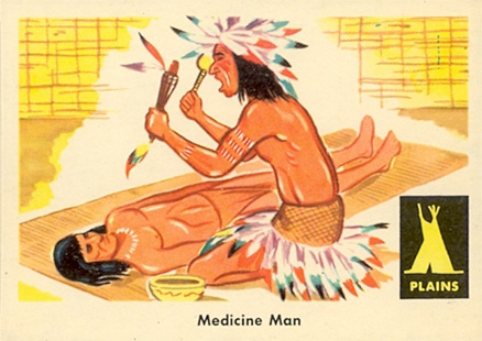 1959 Indian Trading Card Medicine Man #15 Non-Sports Card