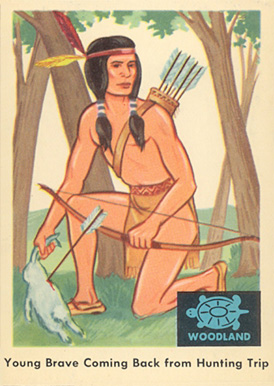 1959 Indian Trading Card Young Brave Coming Back From Hunting Trip #31 Non-Sports Card
