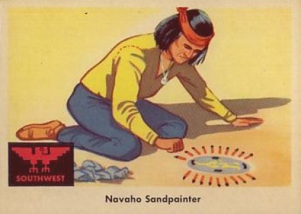 1959 Indian Trading Card Navaho Sandpainter #53 Non-Sports Card