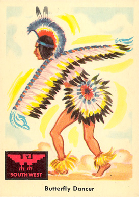 1959 Indian Trading Card Butterfly Dancer #57 Non-Sports Card