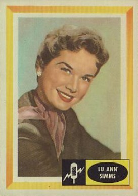 1960 Fleer Spins And Needles Lu Ann Simms #16 Non-Sports Card