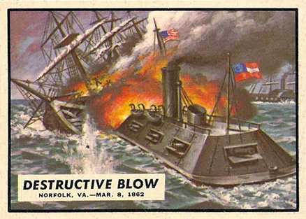 1962 Civil War News Destructive Blow #8 Non-Sports Card