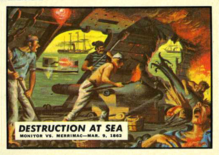 1962 Civil War News Destruction At Sea #10 Non-Sports Card